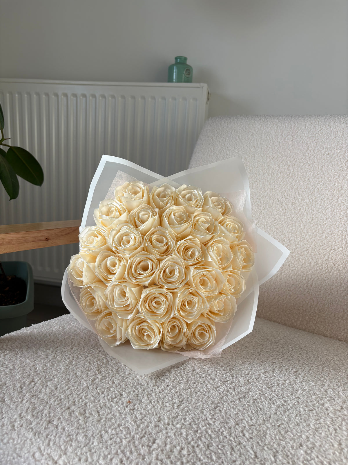 Bouquet de 30 Roses en Satin
