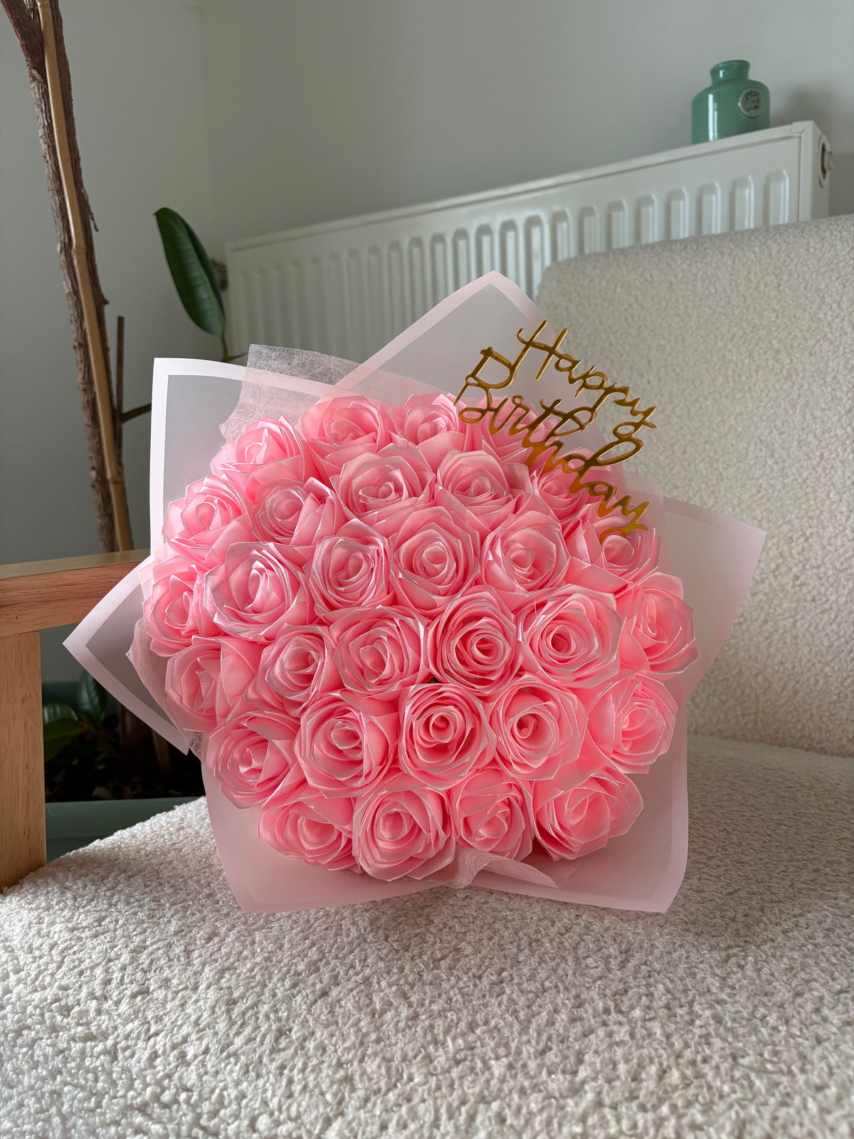 Bouquet de 30 Roses en Satin pour Anniversaire