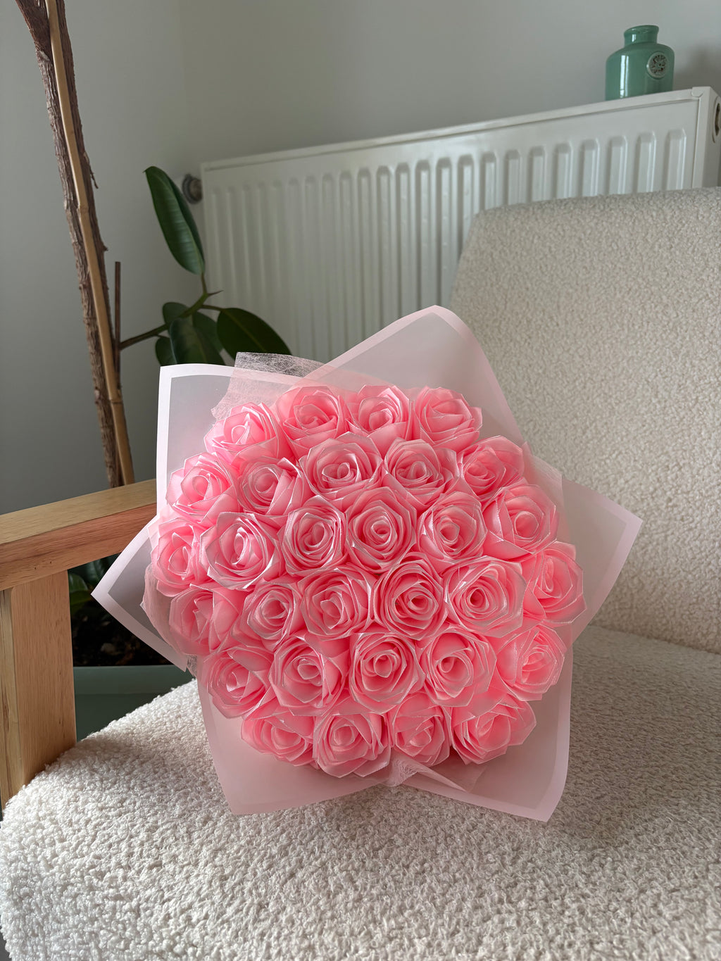 Bouquet de 30 Roses en Satin